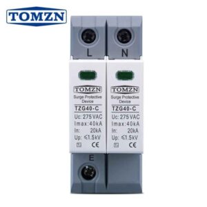 TOMZN AC SPD 2P 20KA~40KA 275V House Surge Protector Low-voltage Arrester Device in Lahore